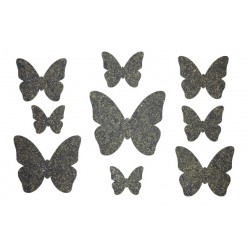 Декор из жидких обоев (Бабочки №3) - набор 9шт