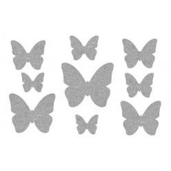 Декор из жидких обоев (Бабочки №6) - набор 9шт