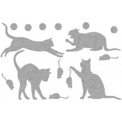 Декор из жидких обоев (Кошки №6) - набор 16шт