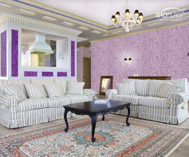 Рідкі шпалери в інтер’єрі