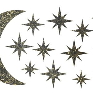Декор з рідких шпалер (Зоряне небо №1) - набір 13шт